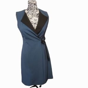 Calvin klein  double breasted  vest  wrap dress sz6